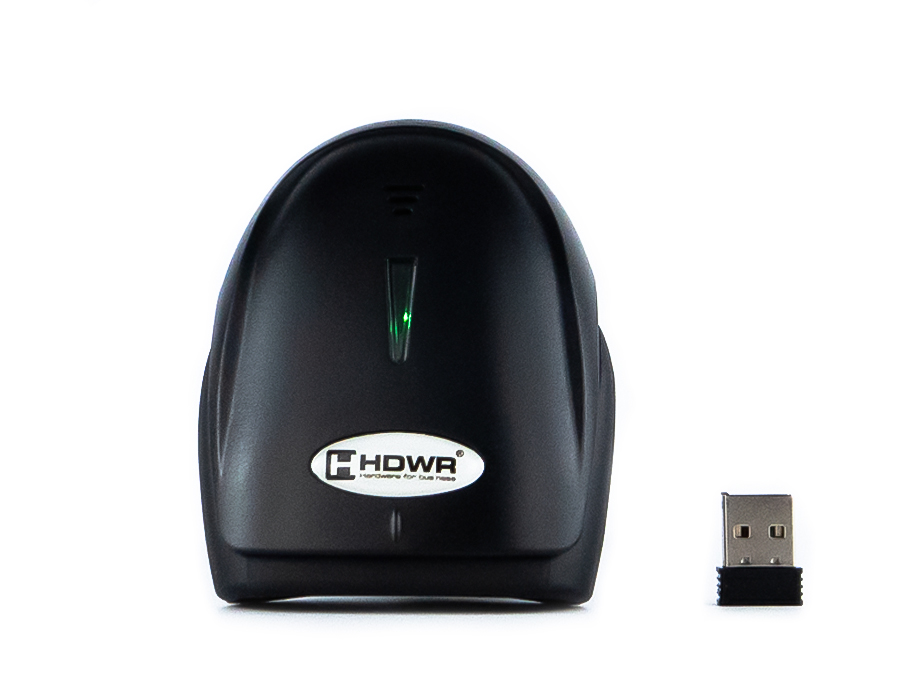HD6700B Scanner mit USB-Empfänger und Ladekabel
