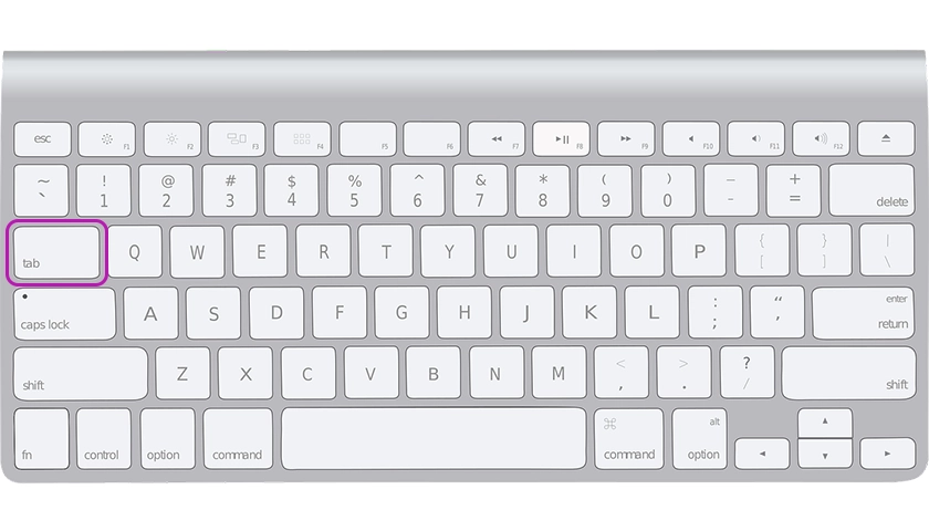 TAB key computer keyboard